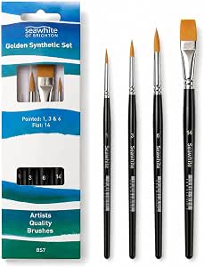 Seawhite Golden Synthetic Brush Set